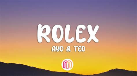 Ayo & Teo – Rolex Lyrics .